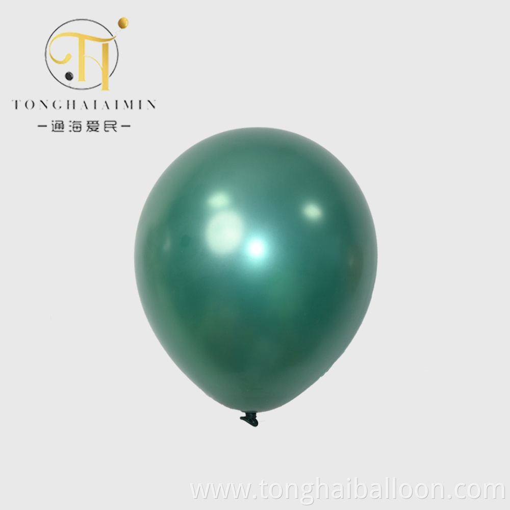 metallic latex balloons